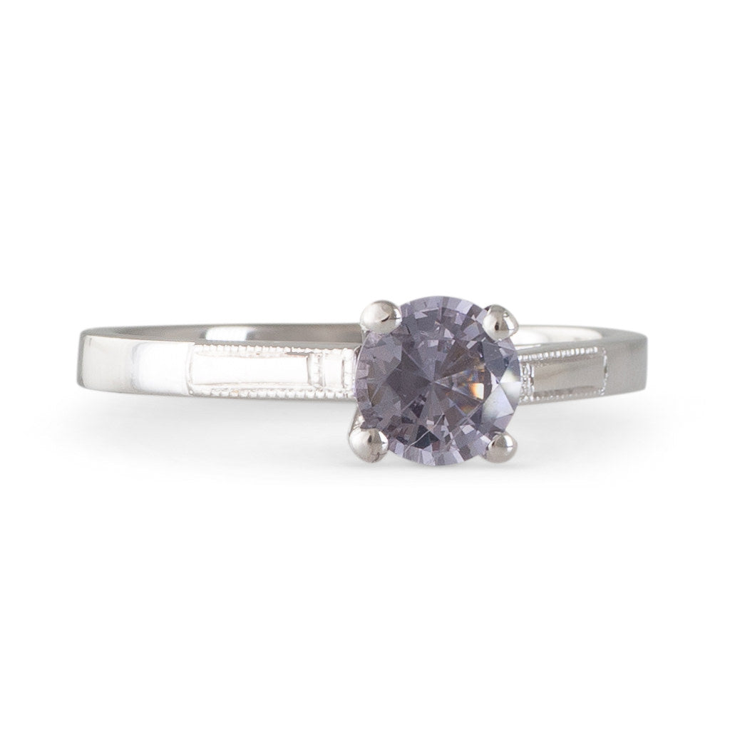Purple Spinel & Diamonds Engagement Rings set, Candy pop + Artemis |  sillyshinydiamonds